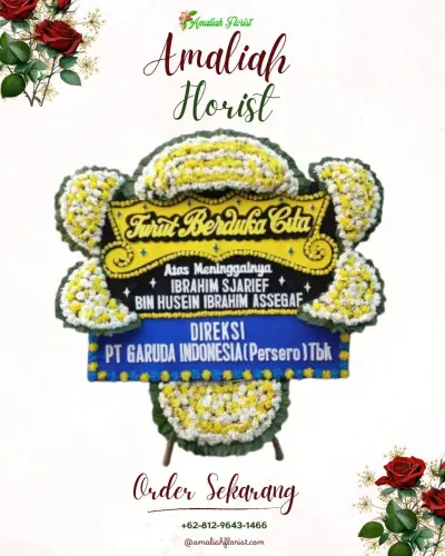 Papan Bunga Duka di Sei Buah