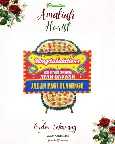 Bunga Papan Congratulation di Sei Buah